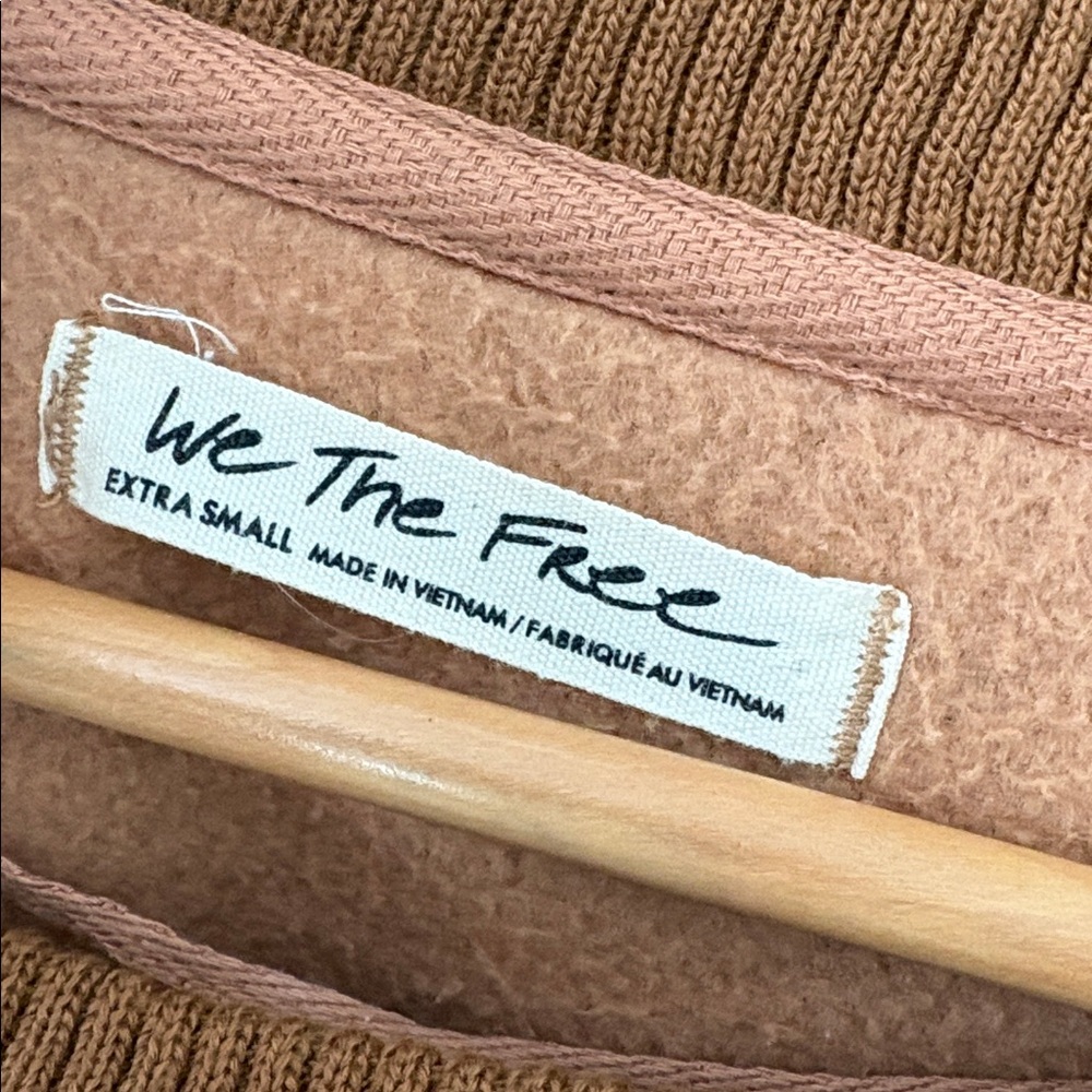 FP We The Free Cozy Camden Sweater Brown Oversized Sz XS - Picture 4 of 9